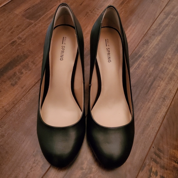 3 inch Black Leather High Heel - Picture 3 of 12